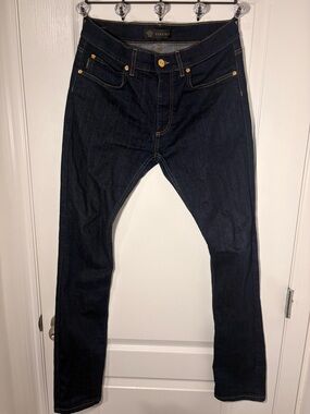 Versace Men's Dark Blue Straight-Leg Jeans 32